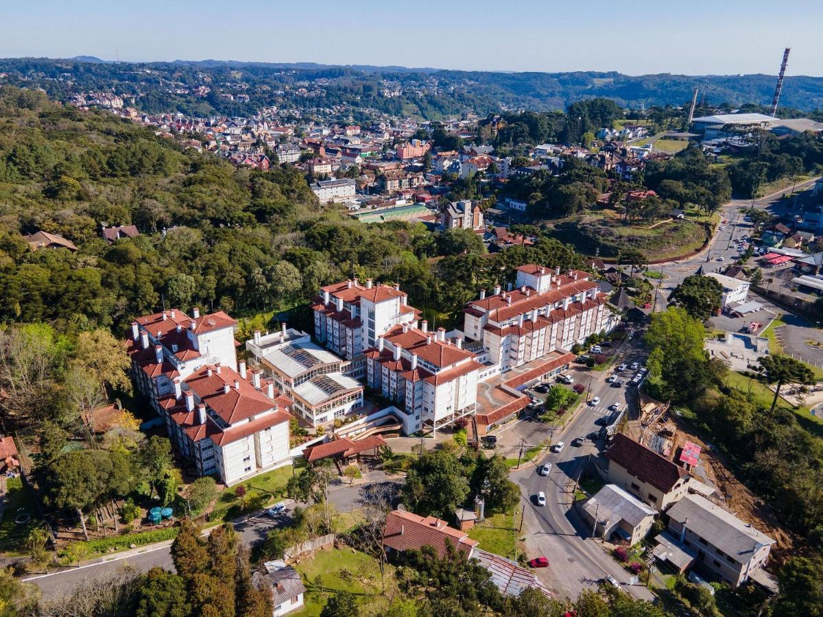 Apto No Centro De Gramado Com Piscina Termica Zewnętrze zdjęcie