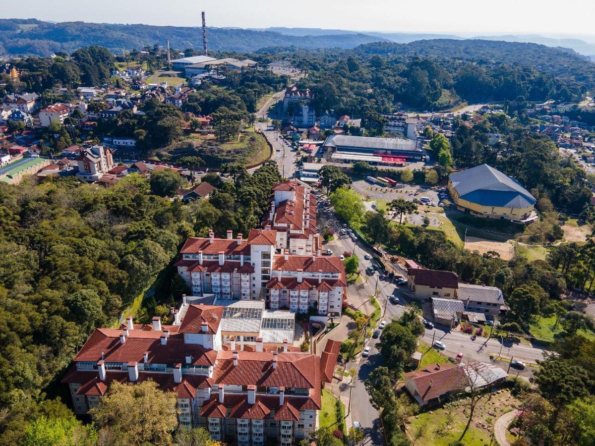 Apto No Centro De Gramado Com Piscina Termica Zewnętrze zdjęcie